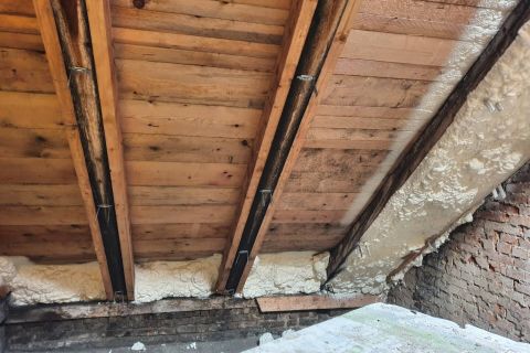 Izolace podkroví měkkou PUR pěnou